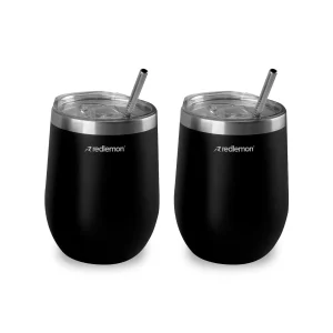 Vaso Térmico para Café y Vino Acero Inoxidable 2 Piezas