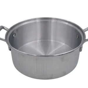 Cacerola Budinera Arrocera 32 cm de 8.85 Litros de Aluminio Sin Tapa Komale BD-32ST HORECA