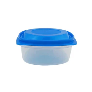 Recipiente Cuadrado de 700 ml de 6 cm de Plástico con Tapa Azul ''C'' Ferplast