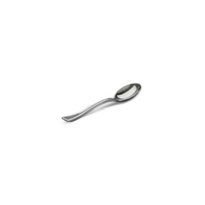 Mini Cuchara Plástica Silver (x50)